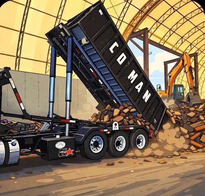Commercial dumping roll-off service image